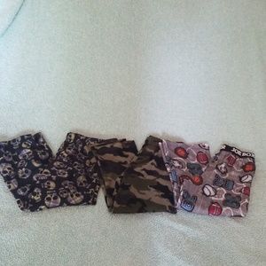 3 Boys size 8 pajama pants
